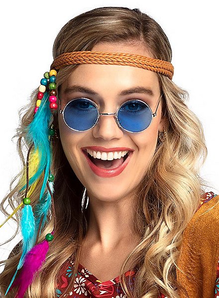 Blue cheap hippie sunglasses